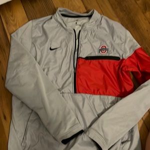 Ohio state half zip